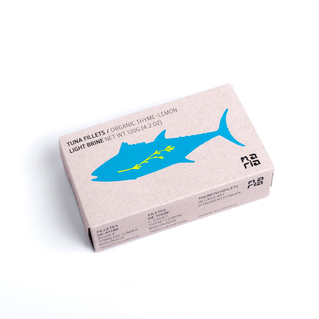 Filet de thon dans son propre jus avec du thym citronné bio (BIO)