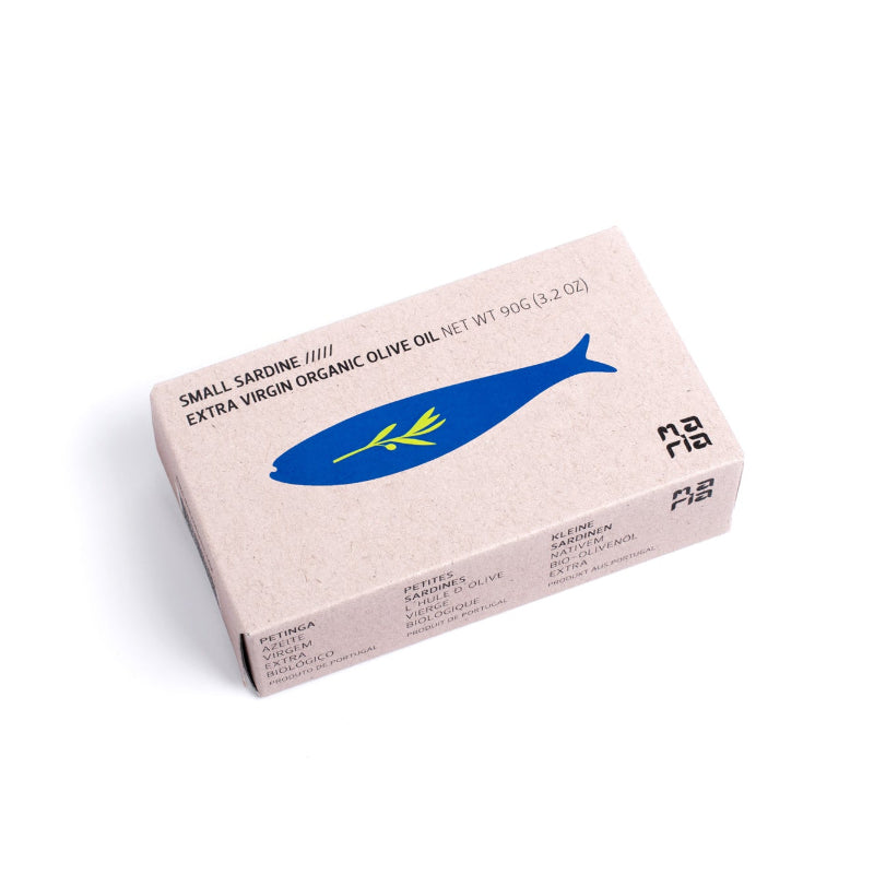 Petites sardines à l'huile d'olive extra vierge biologique (BIO) | Maria Organic 1
