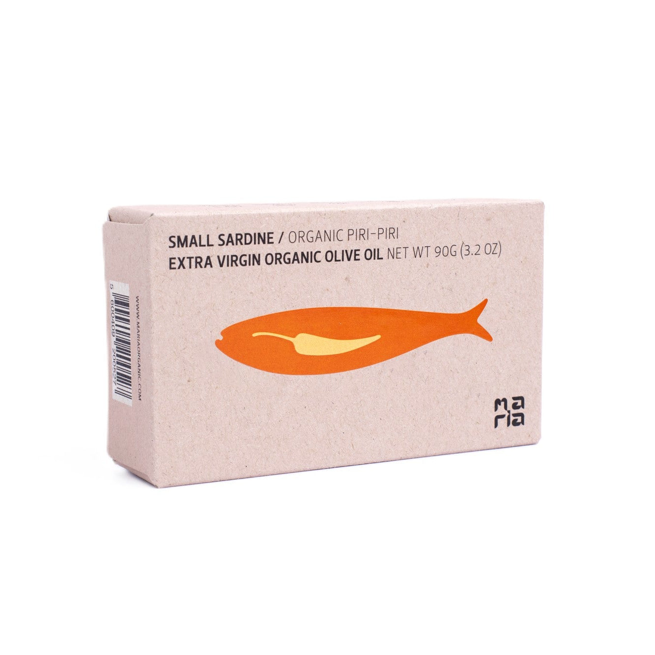 Petites sardines à l'huile d'olive extra vierge bio et au piment bio (BIO) | Maria Organic