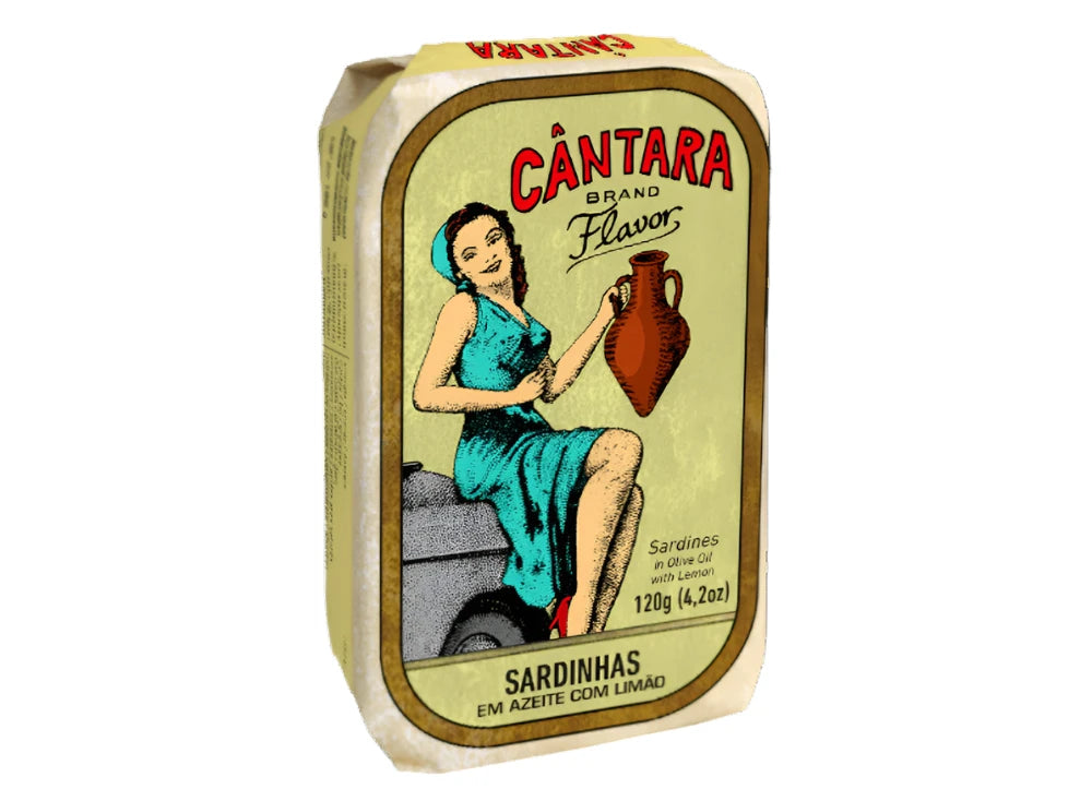 Sardines à l'huile d'olive et au citron Cantara VINTAGE