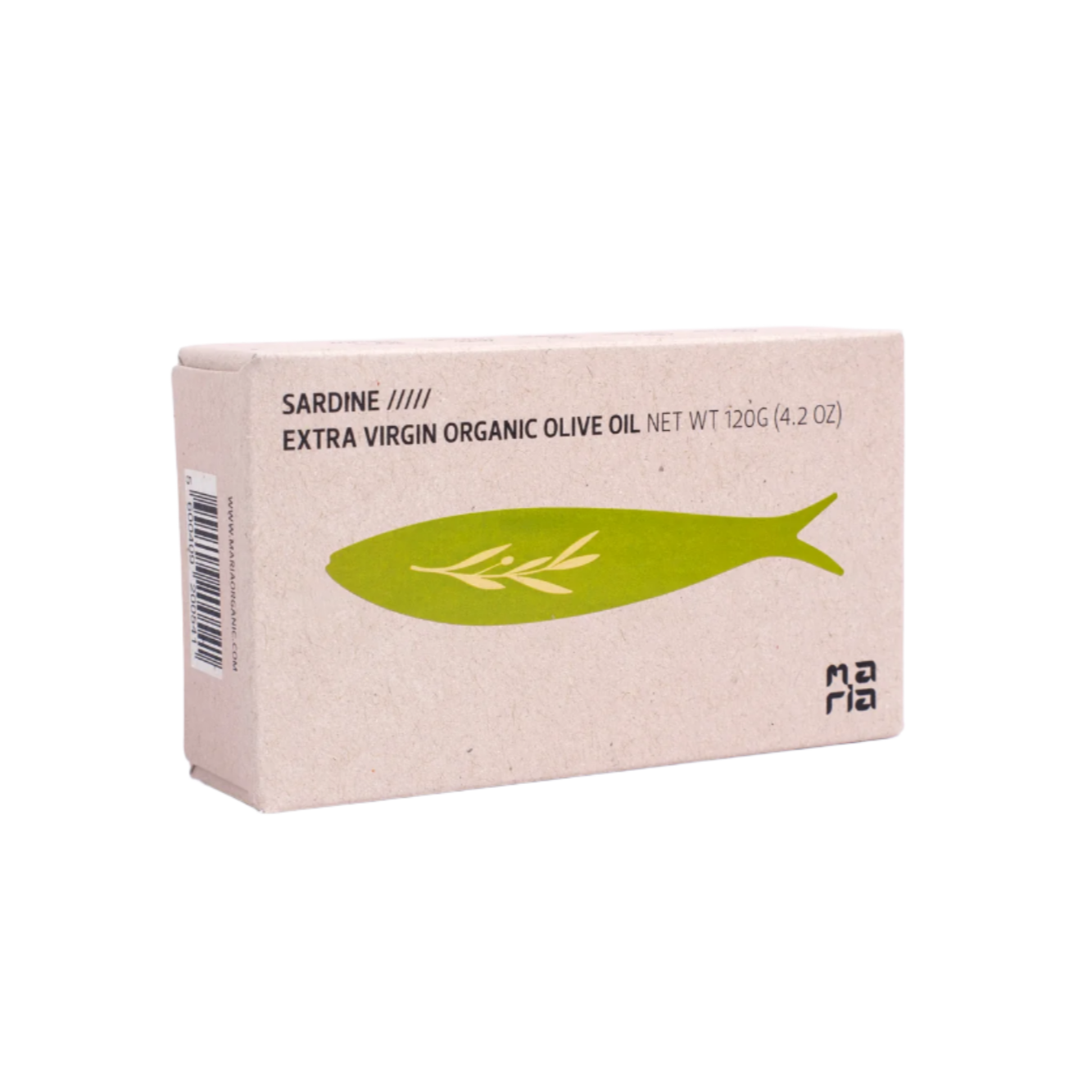 Sardines bio en conserve à l'huile d'olive extra vierge Maria Organic