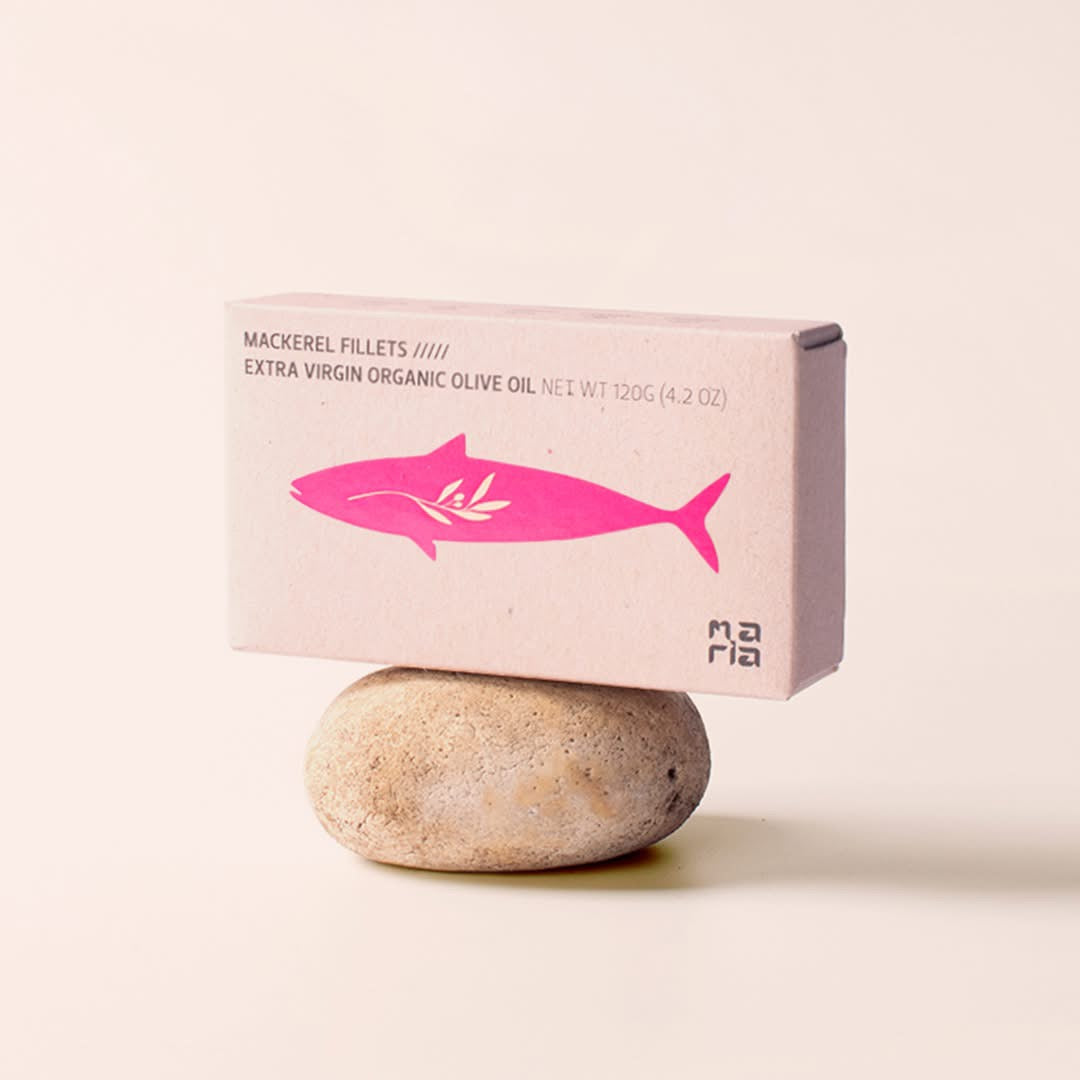 Filet de maquereau à l'huile d'olive extra vierge biologique (BIO) | Maria Organic