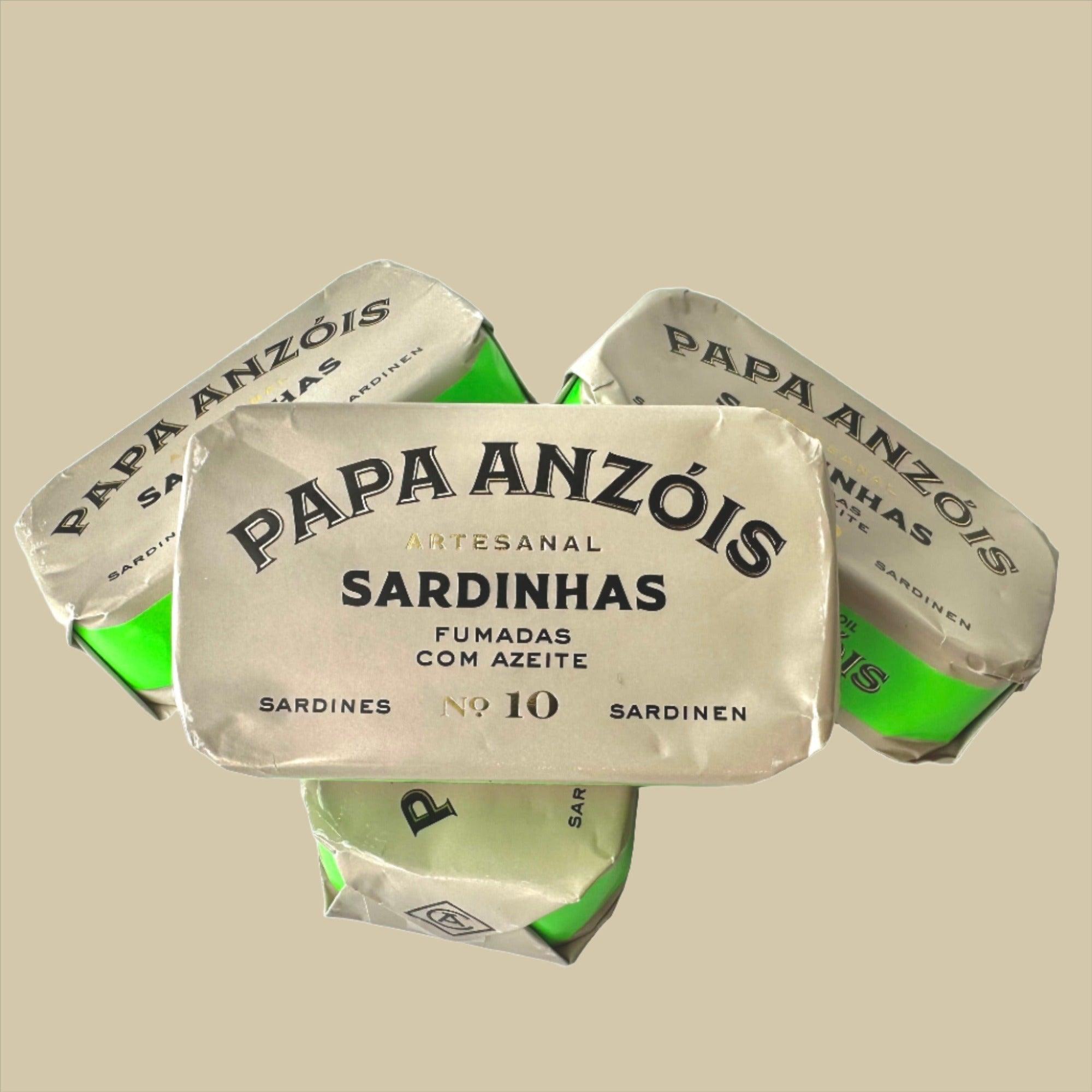 Véritables sardines fumées à l'huile d'olive extra vierge | Papa Anzóis