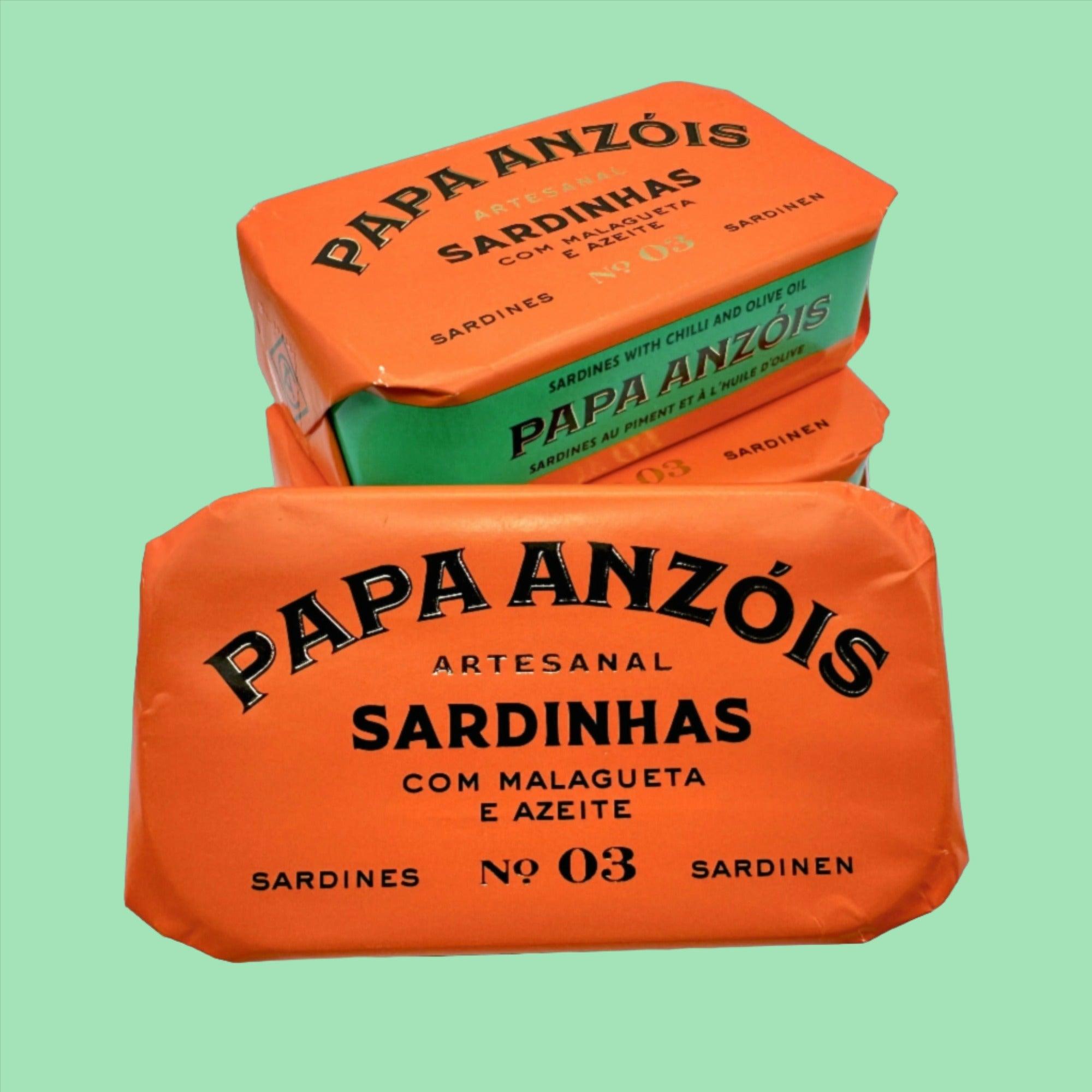 Sardines à l'huile d'olive et au piment Papa Anzois 4