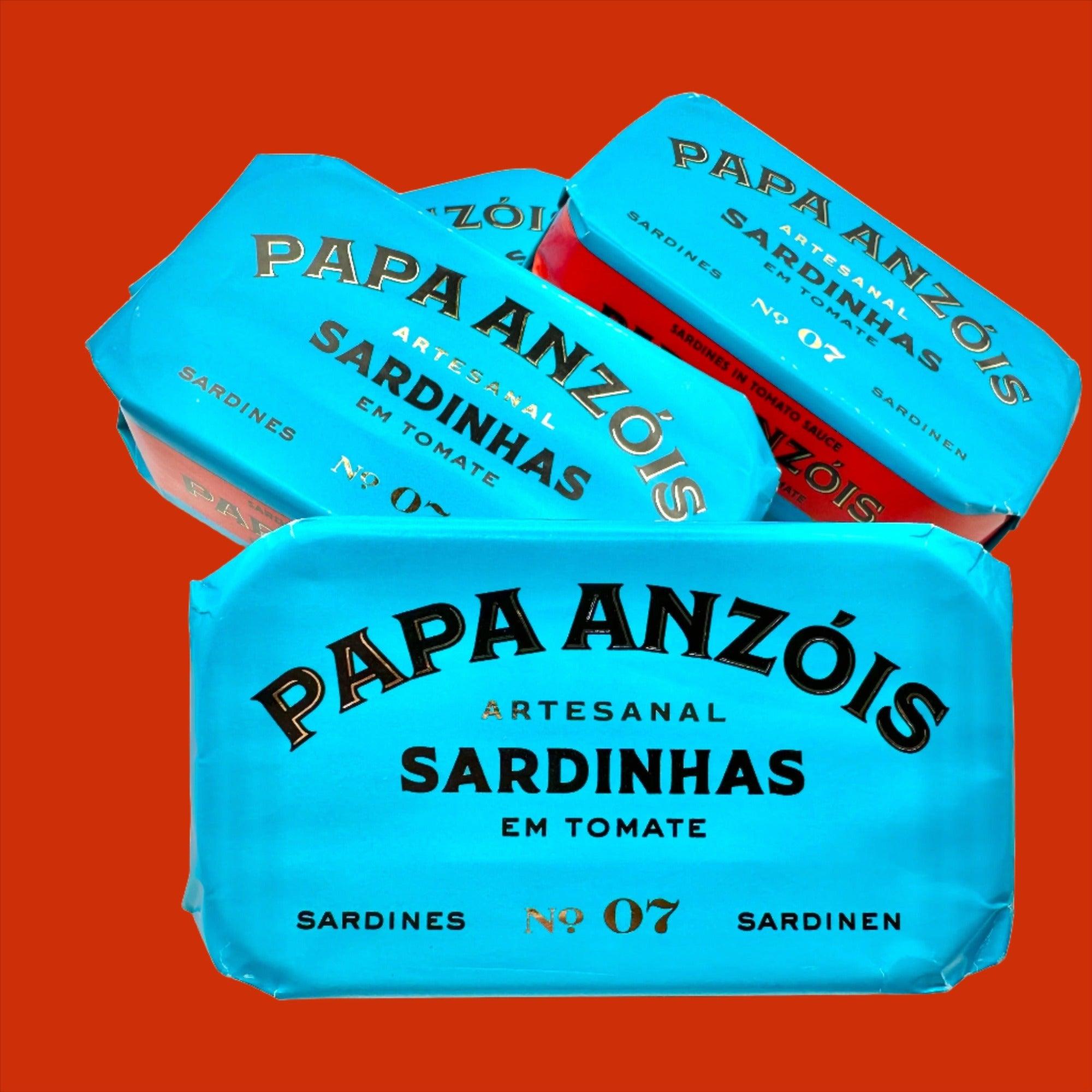 Sardines à la sauce tomate à l'huile d'olive extra vierge | Papa Anzóis