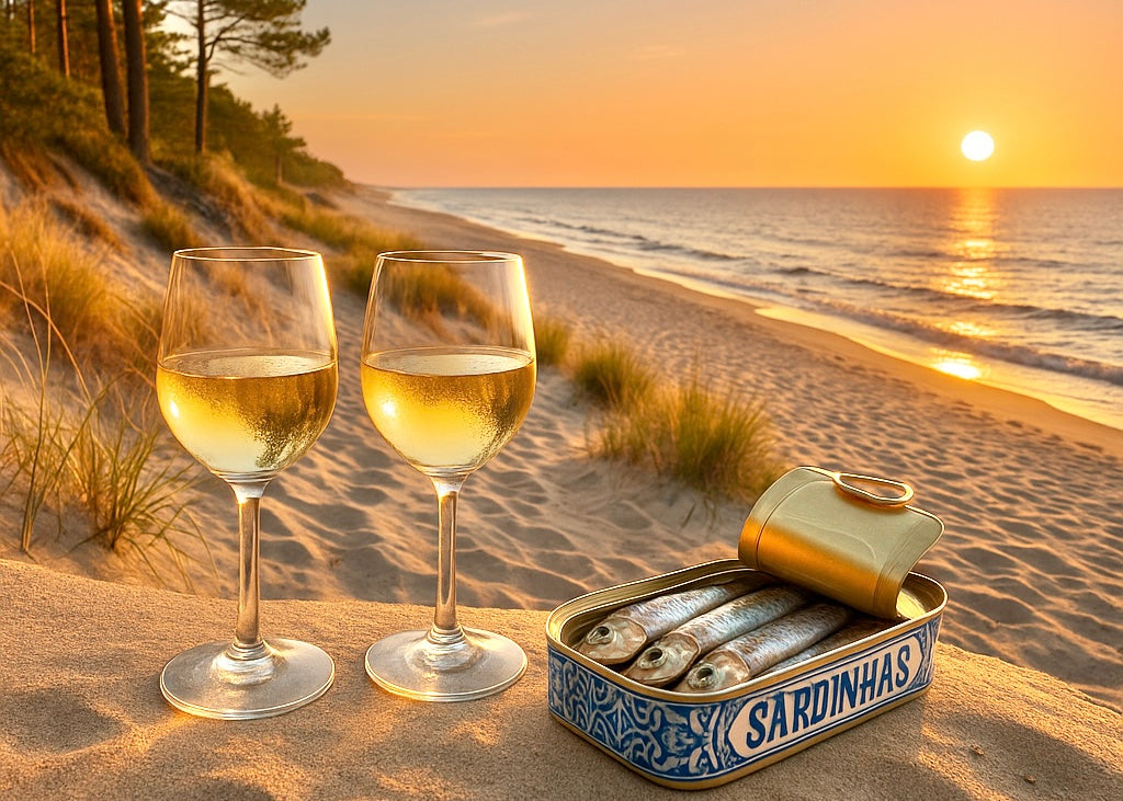 Une soirée d'été parfaite : sardines portugaises, vin et odeur de mer
