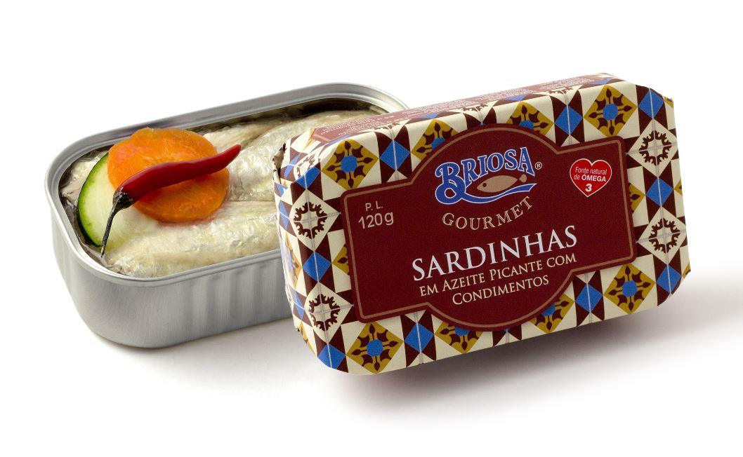 Sardines à l'huile d'olive épicée Briosa GOURMET