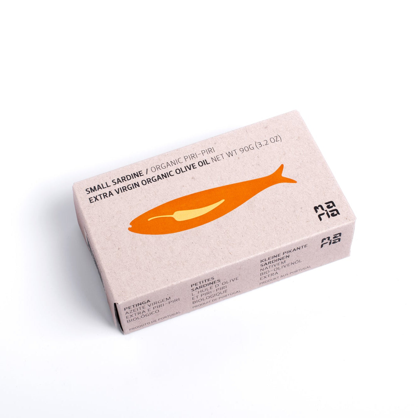 Petites sardines à l'huile d'olive extra vierge bio et au piment bio (BIO) | Maria Organic 1