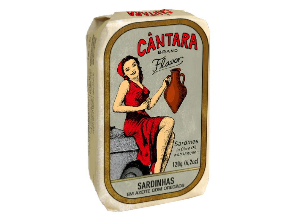 Sardines à l'huile d'olive et à l'origan Cantara VINTAGE