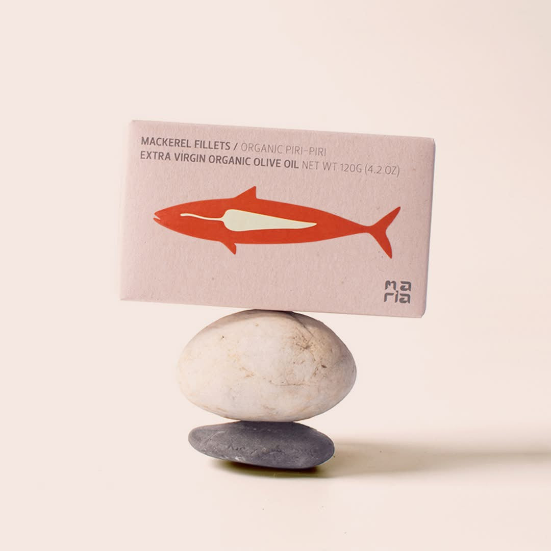 Filet de maquereau à l'huile d'olive extra vierge bio et au piment (BIO) | Maria Organic