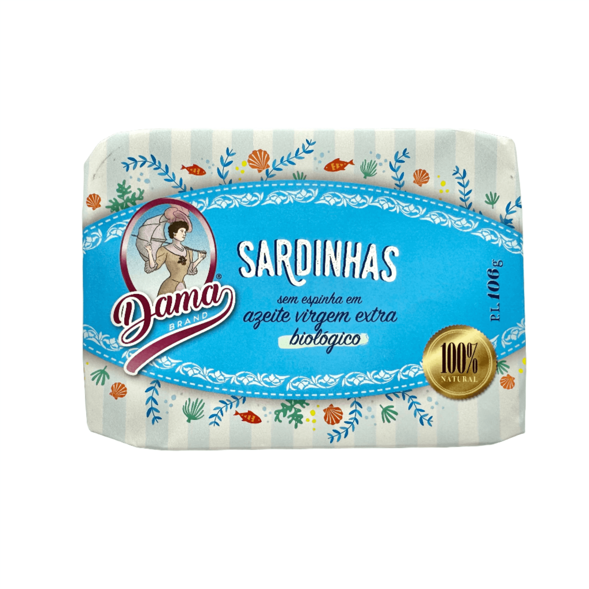 Sardinės ekologiškame pirmojo spaudimo alyvuogių aliejuje, be kaulų DAMA