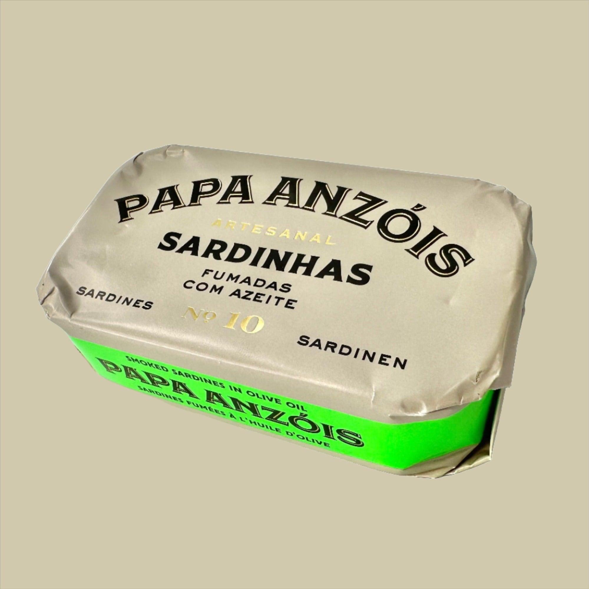 Véritables sardines fumées à l'huile d'olive extra vierge | Papa Anzóis
