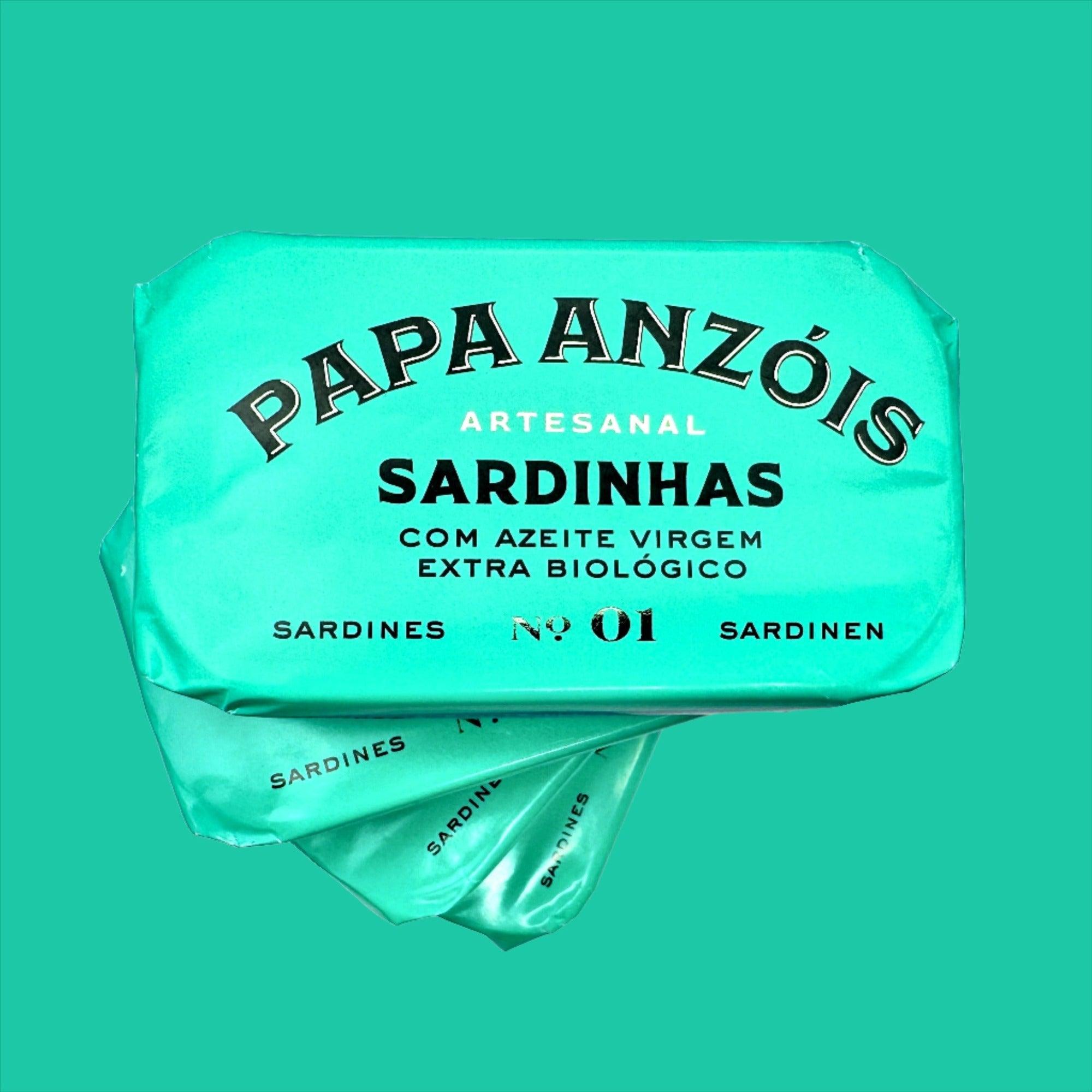 Sardines à l'huile d'olive extra vierge biologique (BIO) | Papa Anzóis