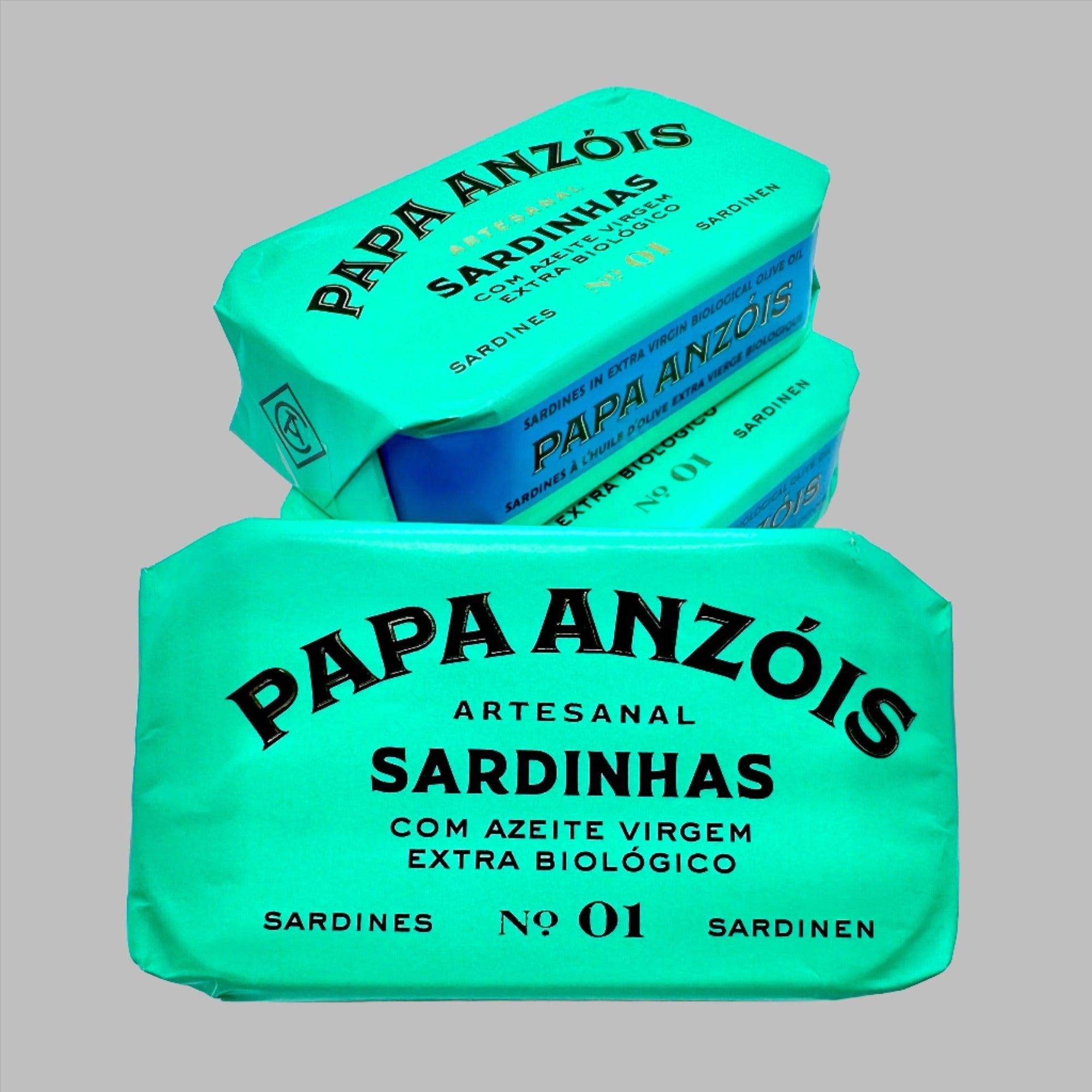 Sardines à l'huile d'olive extra vierge biologique (BIO) | Papa Anzóis