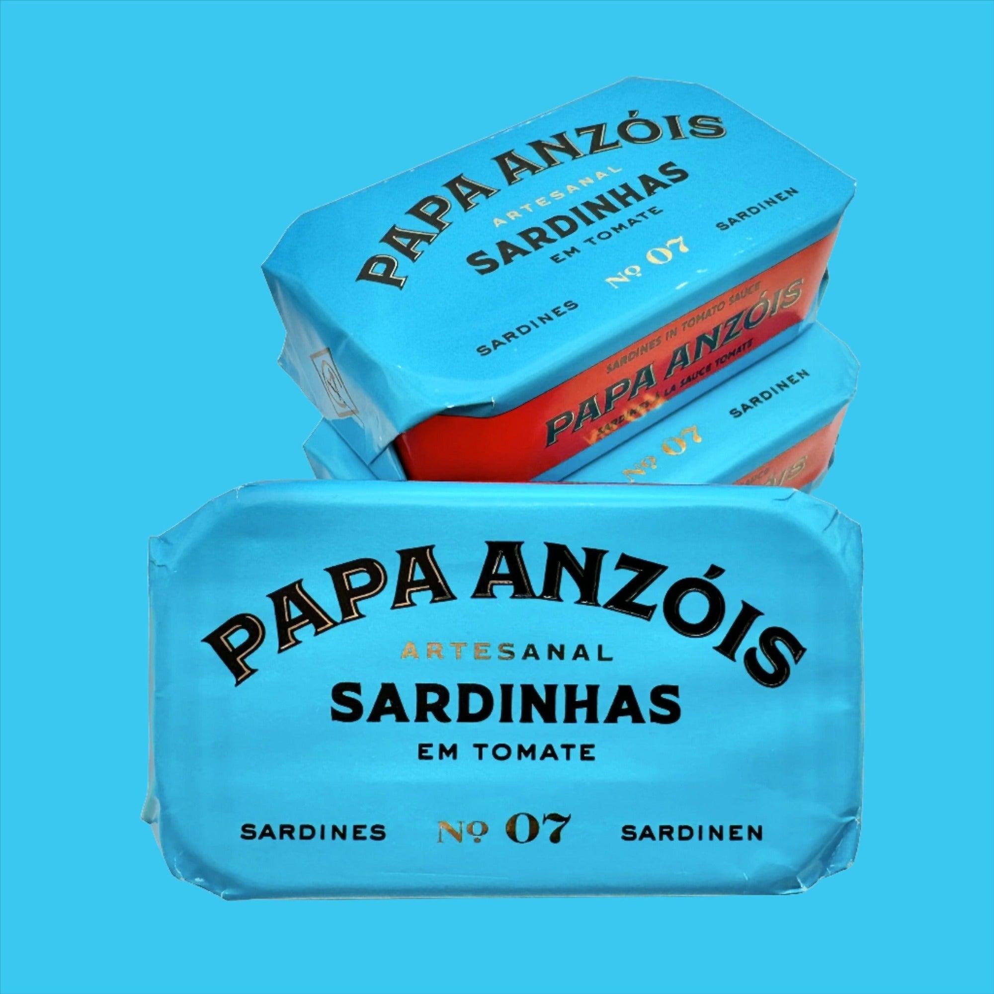 Sardines à la sauce tomate à l'huile d'olive extra vierge | Papa Anzóis