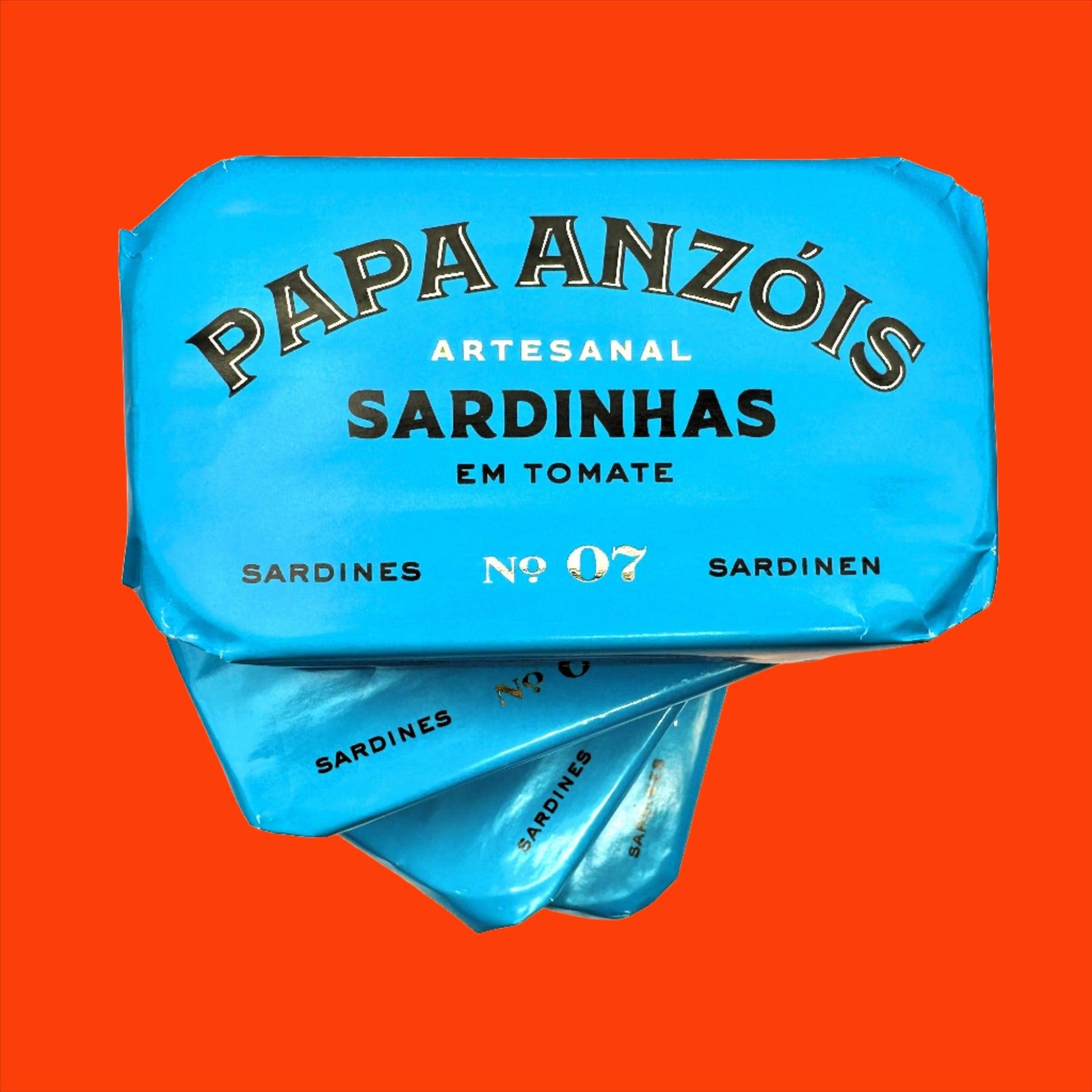 Sardines à la sauce tomate à l'huile d'olive extra vierge | Papa Anzóis