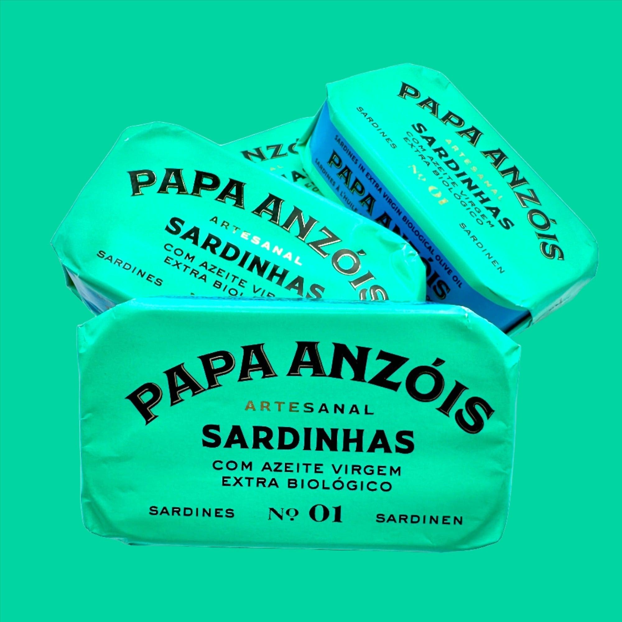 Sardines à l'huile d'olive extra vierge biologique (BIO) | Papa Anzóis